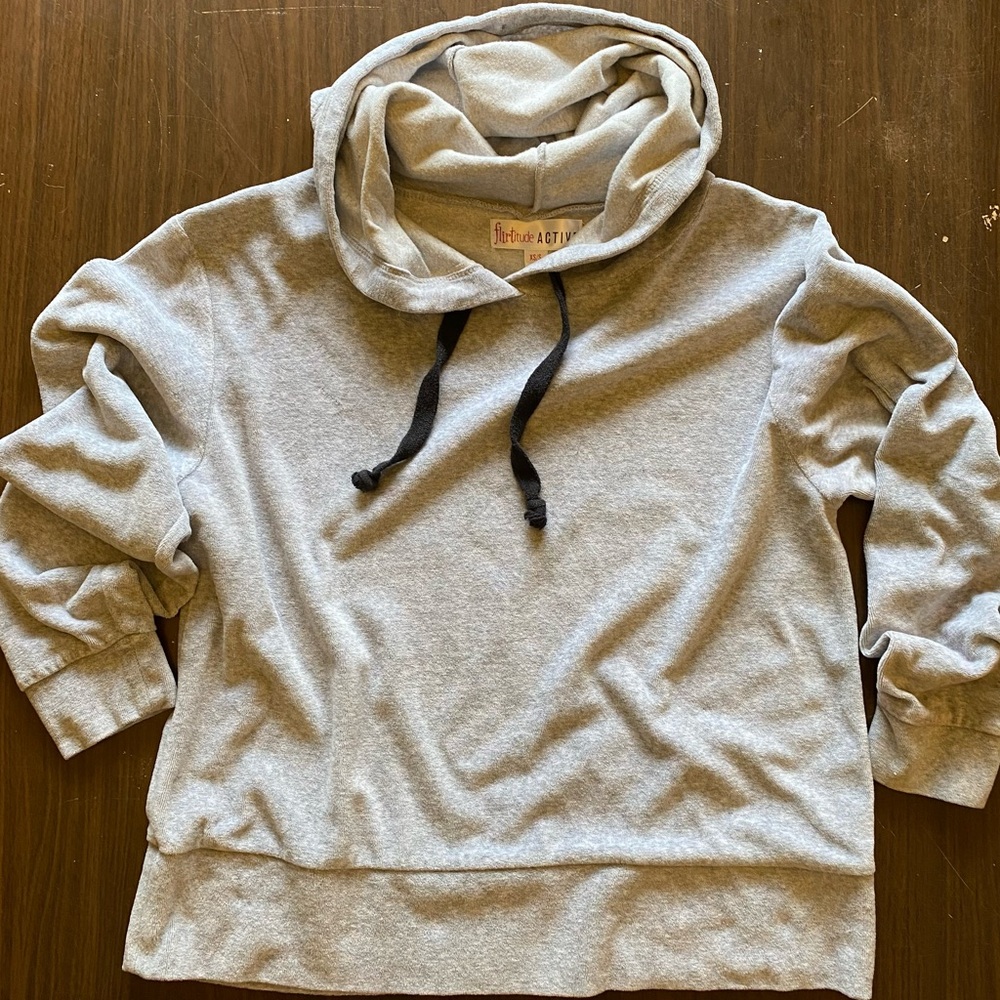 Flirtitude Active Light Gray Women's Hoodie